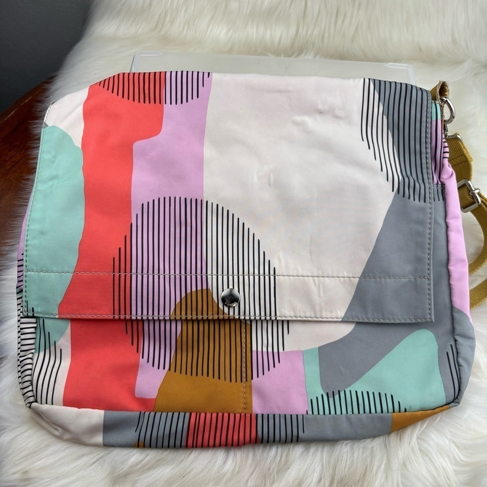 Fossil Colorful Abstract Messenger Bag
